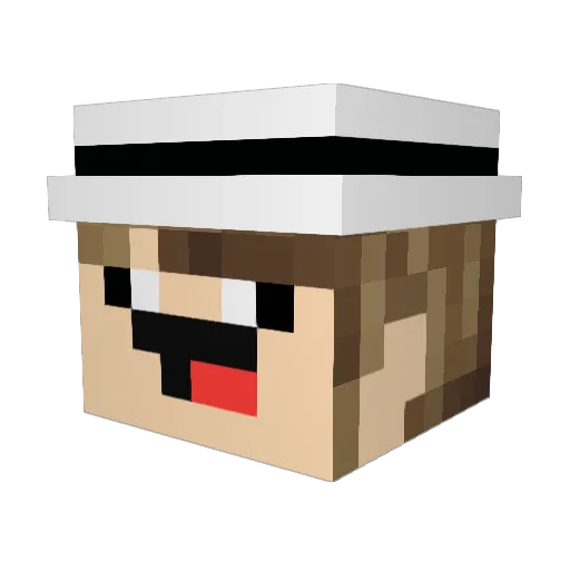 daudau_ Minecraft avatar head, 3D render