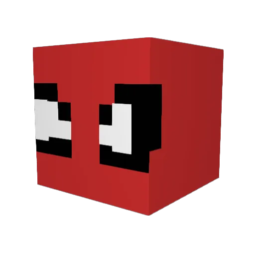 dauerk8 Minecraft avatar head, 3D render