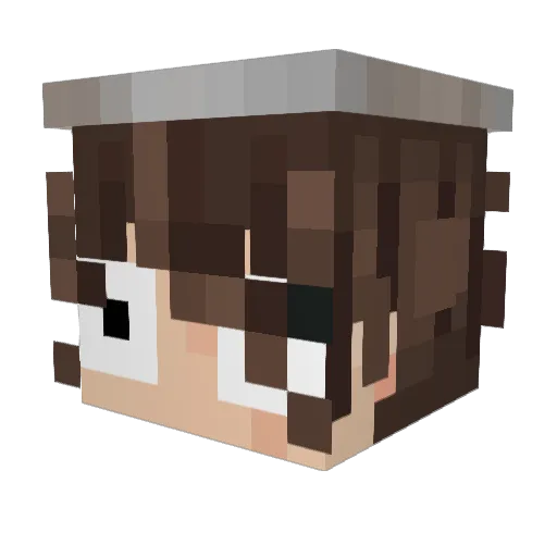 dauferra Minecraft avatar head, 3D render
