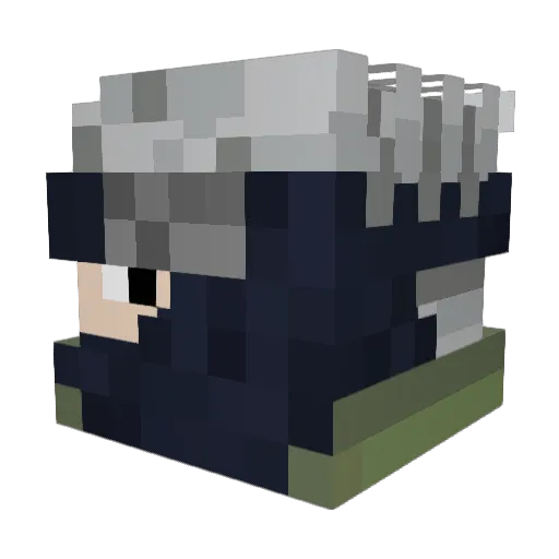 dav_cam1242 Minecraft avatar head, 3D render
