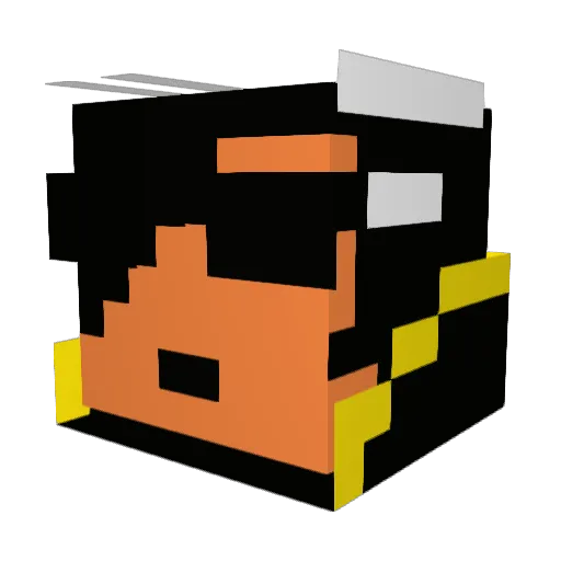 davamp Minecraft avatar head, 3D render