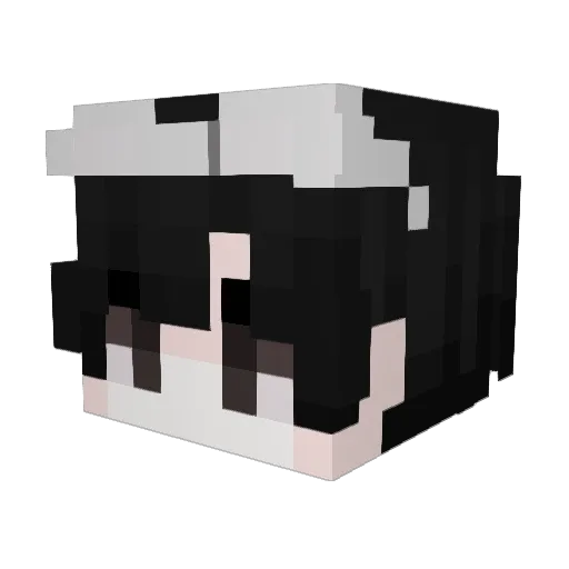 davdk Minecraft avatar head, 3D render