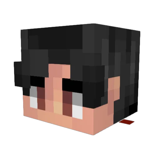 dave13das Minecraft avatar head, 3D render