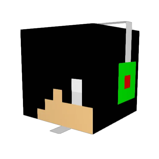 dave21b Minecraft avatar head, 3D render