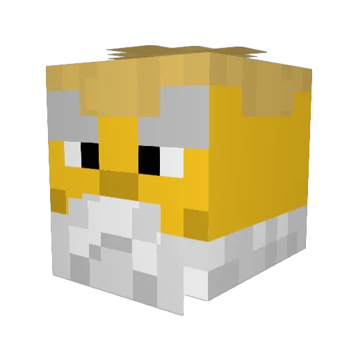 dave8 Minecraft avatar head, 3D render