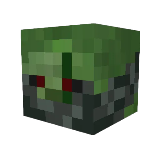 davedidit Minecraft avatar head, 3D render