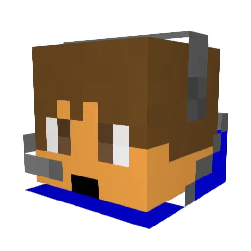 daveed101 Minecraft avatar head, 3D render