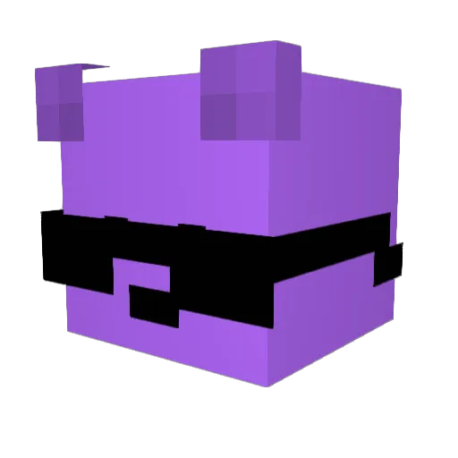daveeettv Minecraft avatar head, 3D render