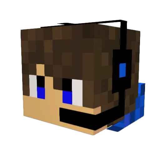 davenduden Minecraft avatar head, 3D render