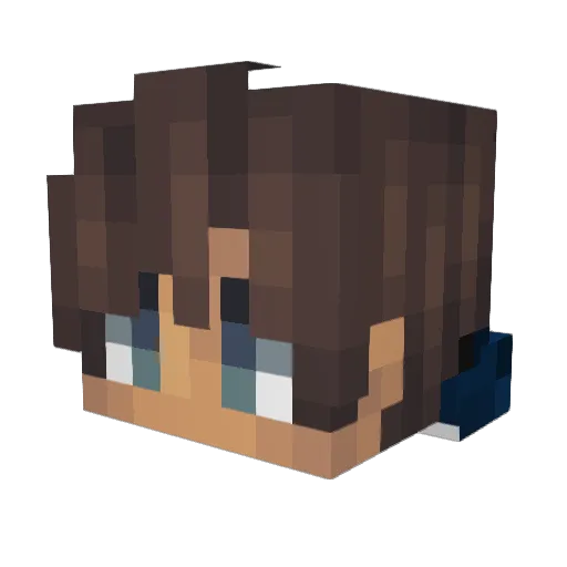 davenfelth Minecraft avatar head, 3D render