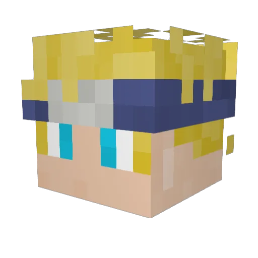 daveros96 Minecraft avatar head, 3D render
