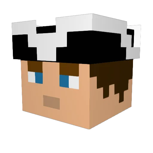 daves_200 Minecraft avatar head, 3D render