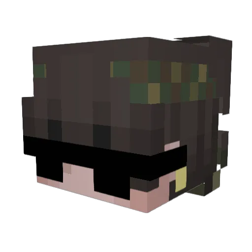 davesacre Minecraft avatar head, 3D render