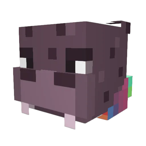 davethehippo123 Minecraft avatar head, 3D render