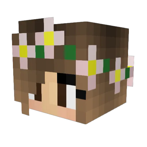 davetrave Minecraft avatar head, 3D render