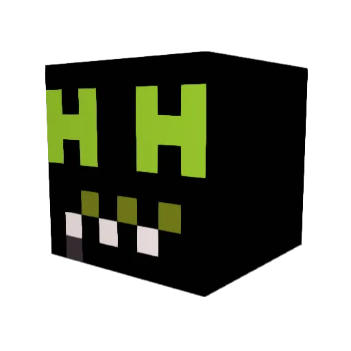 davewelch Minecraft avatar head, 3D render