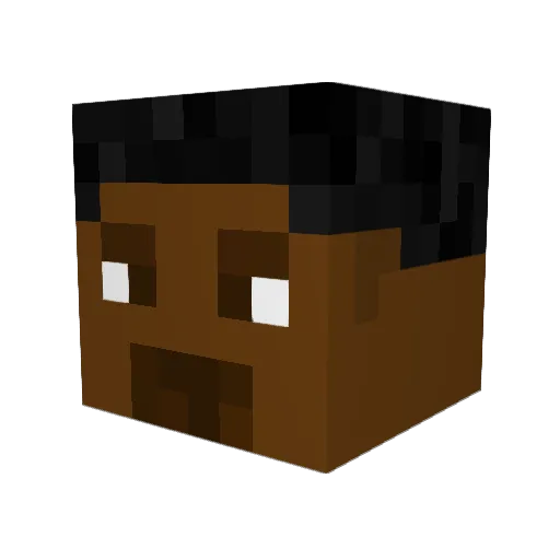 daveydavee Minecraft avatar head, 3D render
