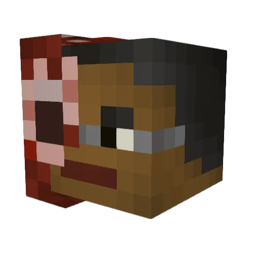 daveyj0nes Minecraft avatar head, 3D render
