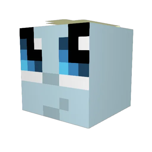 davfrs Minecraft avatar head, 3D render