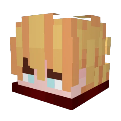 davi109t Minecraft avatar head, 3D render