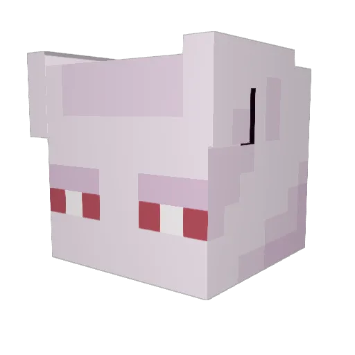 daviaaze Minecraft avatar head, 3D render