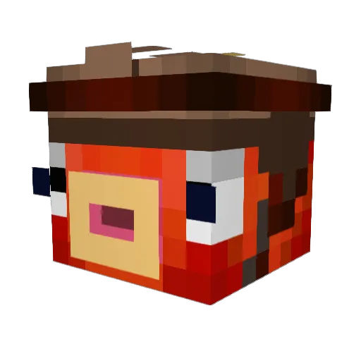 david1803_yt Minecraft avatar head, 3D render