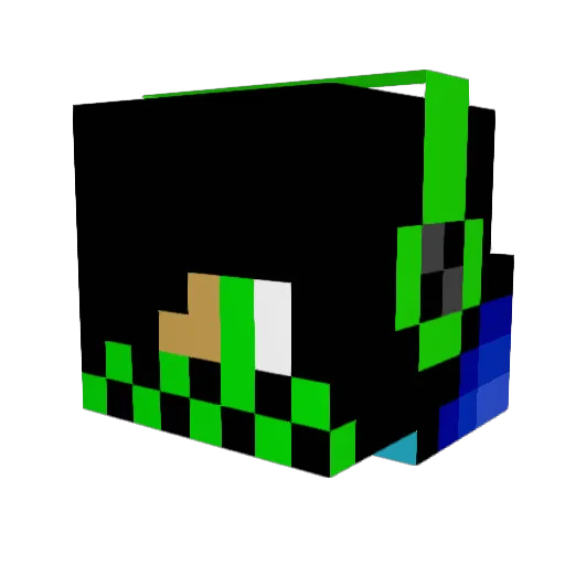 david2004 Minecraft avatar head, 3D render