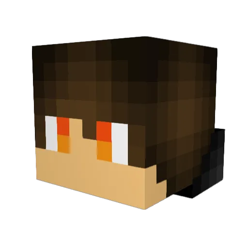 david2210 Minecraft avatar head, 3D render