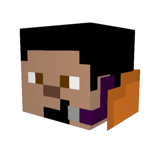 david4jsus Minecraft avatar head, 3D render