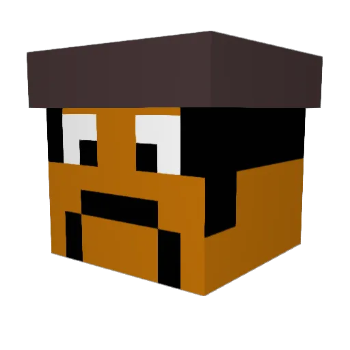 david5465 Minecraft avatar head, 3D render