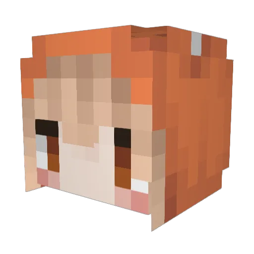 david7754 Minecraft avatar head, 3D render