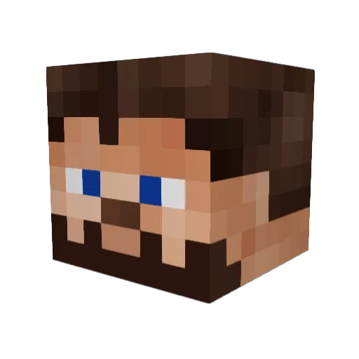 david841 Minecraft avatar head, 3D render