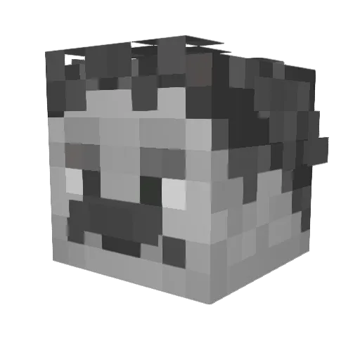 david91101 Minecraft avatar head, 3D render