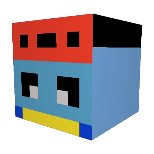 david_lg1207 Minecraft avatar head, 3D render