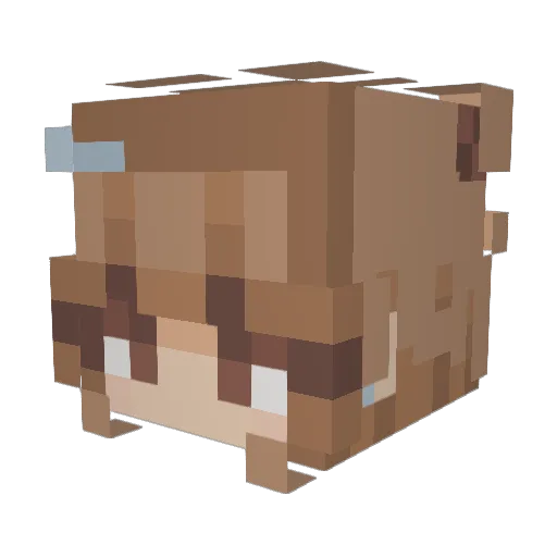 david_ll Minecraft avatar head, 3D render
