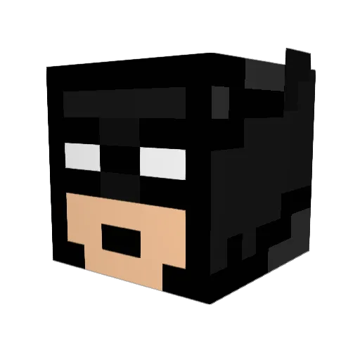 davidct Minecraft avatar head, 3D render