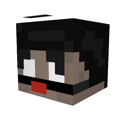 daviddastranger Minecraft avatar head, 3D render