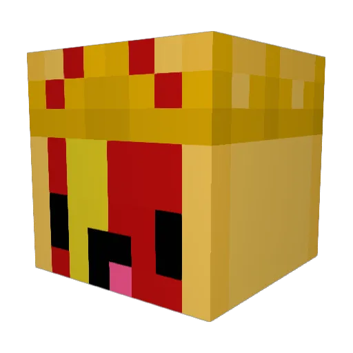 daviddekip Minecraft avatar head, 3D render