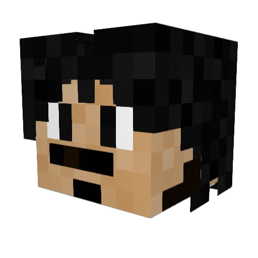 daviddobrik420 Minecraft avatar head, 3D render