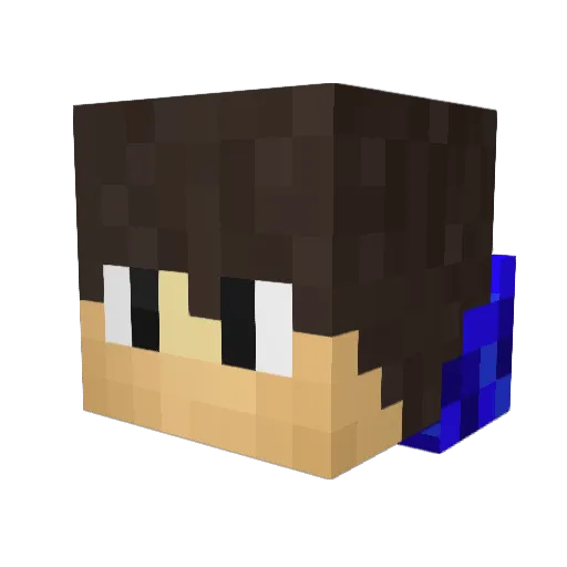 davide20 Minecraft avatar head, 3D render