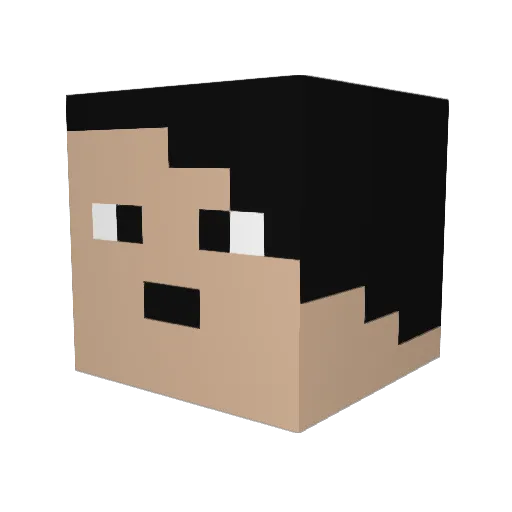 davided122 Minecraft avatar head, 3D render