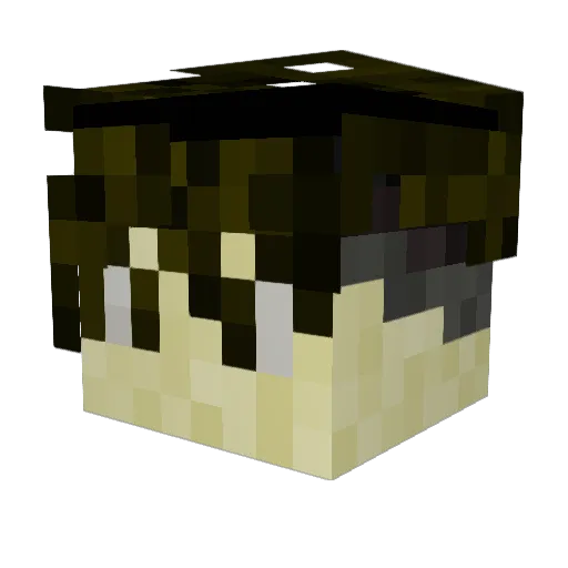 davidel11 Minecraft avatar head, 3D render