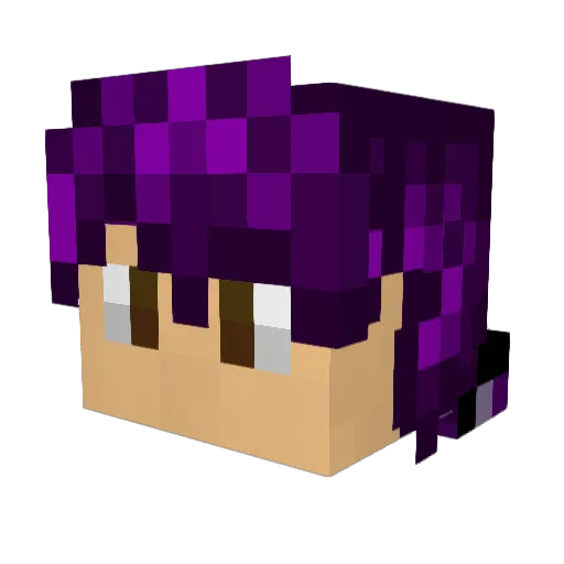 davidfruit Minecraft avatar head, 3D render