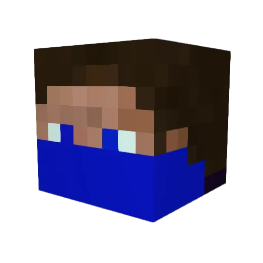 davidis40 Minecraft avatar head, 3D render
