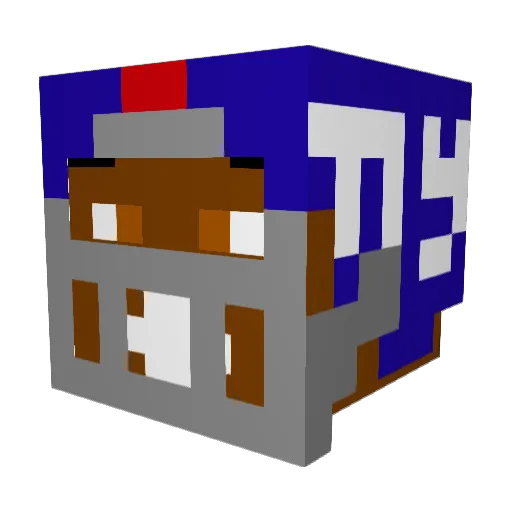 davidivey Minecraft avatar head, 3D render