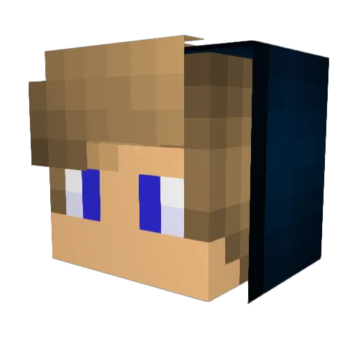 davidjml Minecraft avatar head, 3D render