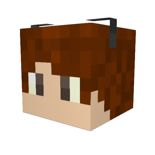 davidleandro Minecraft avatar head, 3D render