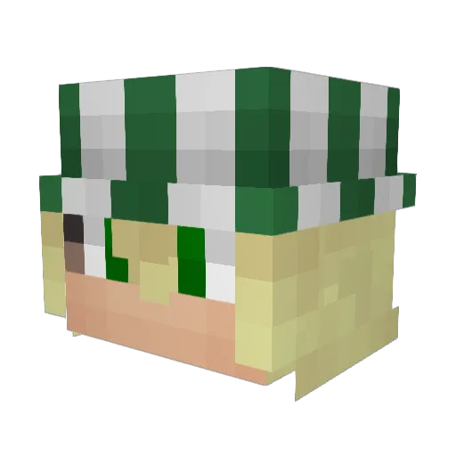 davidm1o1 Minecraft avatar head, 3D render