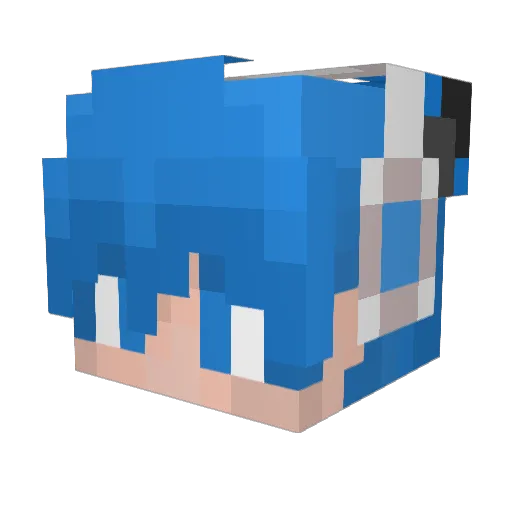 davidnam Minecraft avatar head, 3D render