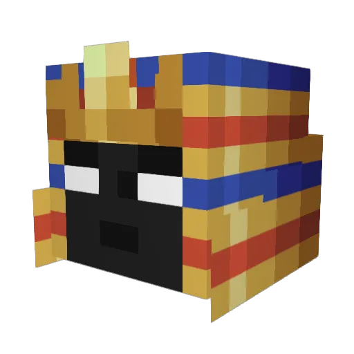 davidpvpcouscous Minecraft avatar head, 3D render